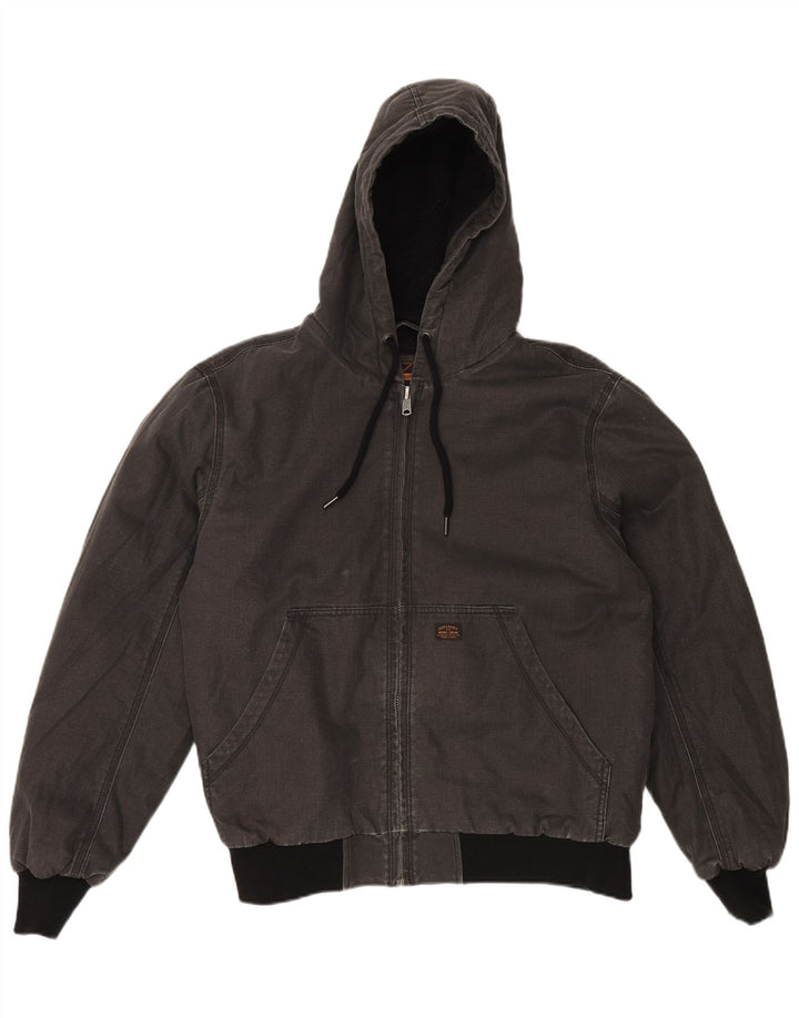 Ανδρικό μπουφάν Sherpa με κουκούλα SUPERDRY UK 42 XL Γκρι βαμβακερό