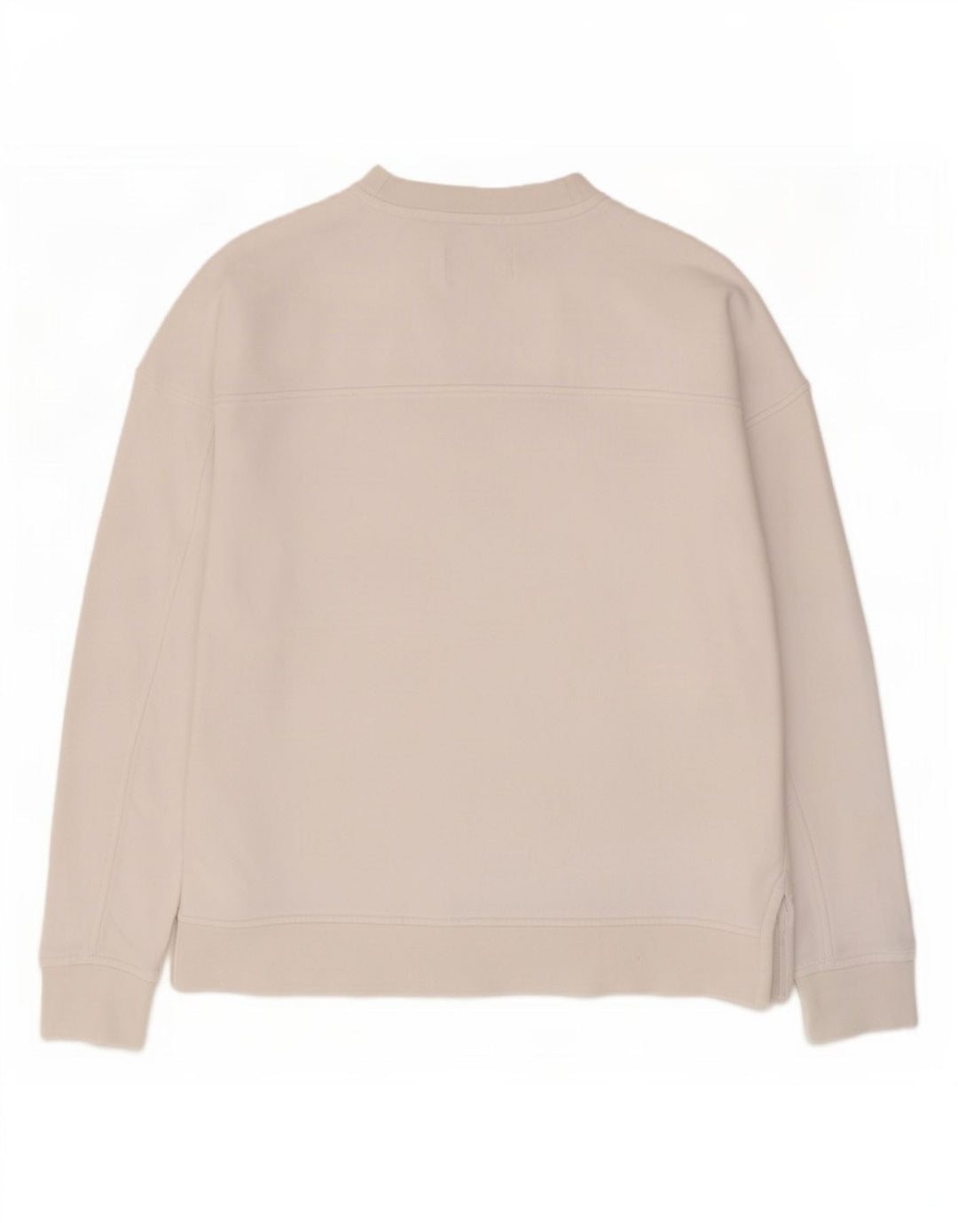 Barbour Γυναικεία γραφική μπλούζα υπερμεγέθη Jumper UK 10 Μικρό λευκό βαμβακερό