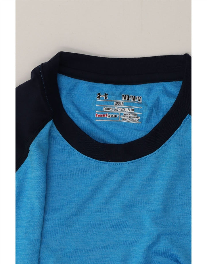 Ανδρικό μπλουζάκι UNDER Armour Heat Gear Top Medium Blue Colorblock Πολυεστέρας