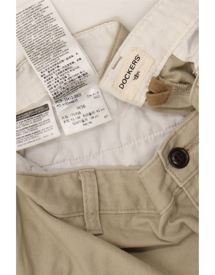 DOCKERS Ανδρικό σορτς Chino W36 Μεγάλο Μπεζ βαμβακερό