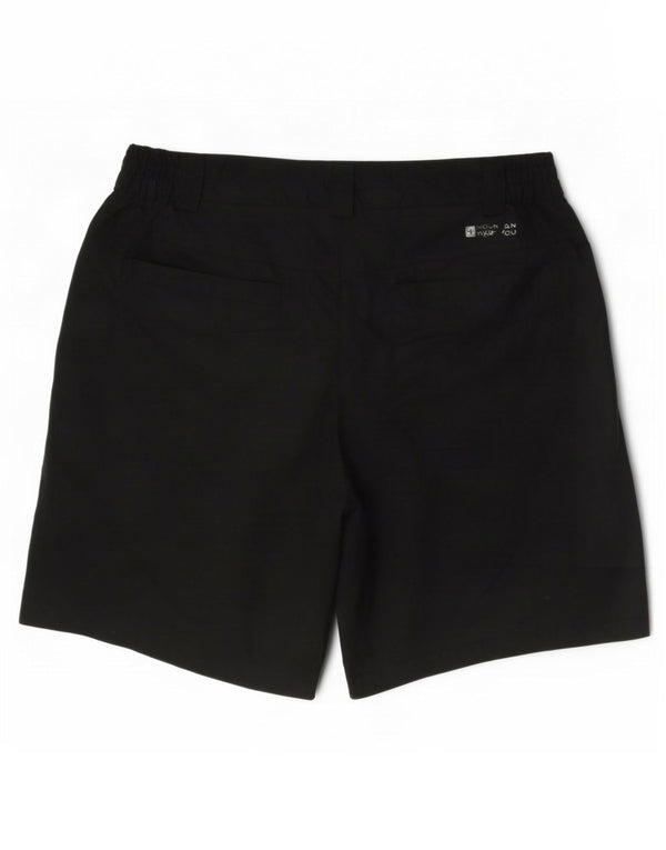 Mountain Warehouse Womens Chino Shorts UK 12 Medium W32 Black Polyester
