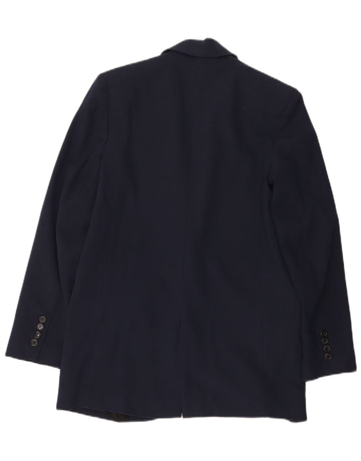 Zara Γυναικείο σακάκι 1 κουμπιού σακάκι UK 6 XS Navy Blue Polyester