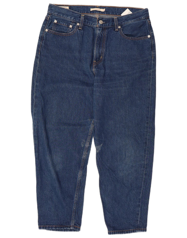 LEVI'S Mens Loose Fit Tapered Cropped Jeans W28 L24 Blue Cotton