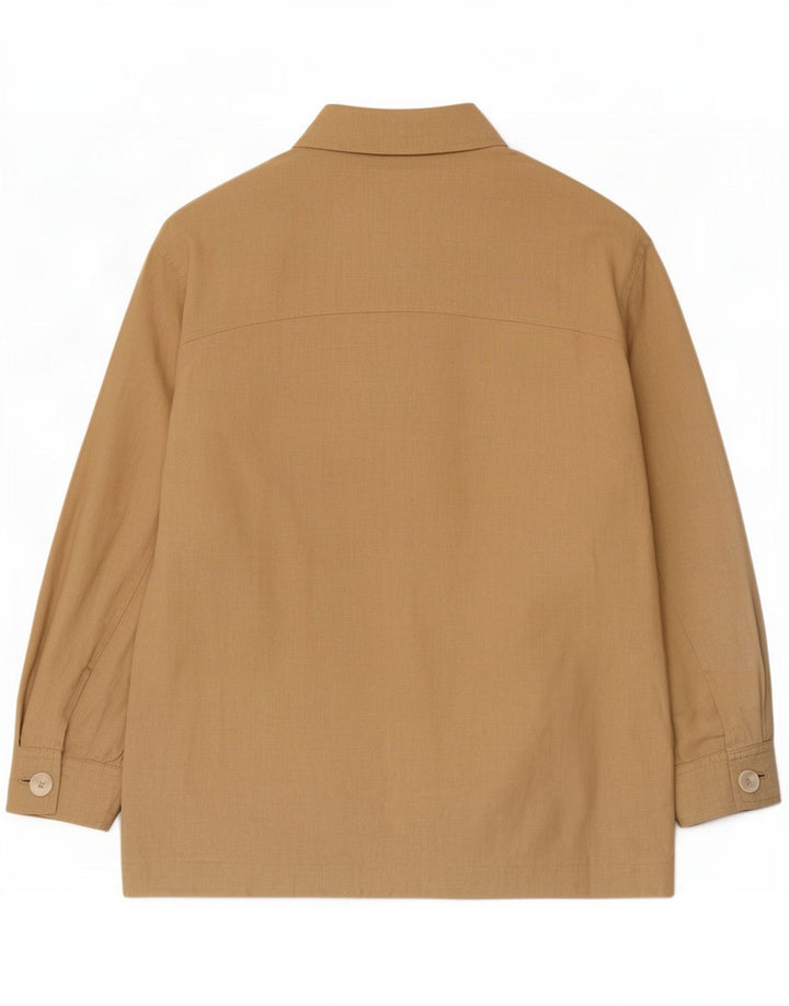 Zara Γυναικείο Oversized Bomber Jacket UK 6 XS Beige Viscose
