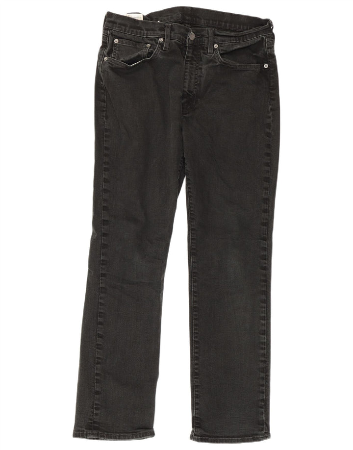 Ανδρικό τζιν Levi's Straight W33 L30 μαύρο βαμβακερό