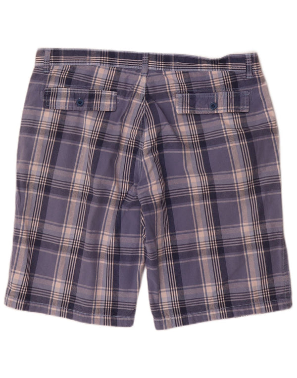 Ανδρικό σορτς Chino Gianmarco Venturi W36 Large Blue Check Cotton