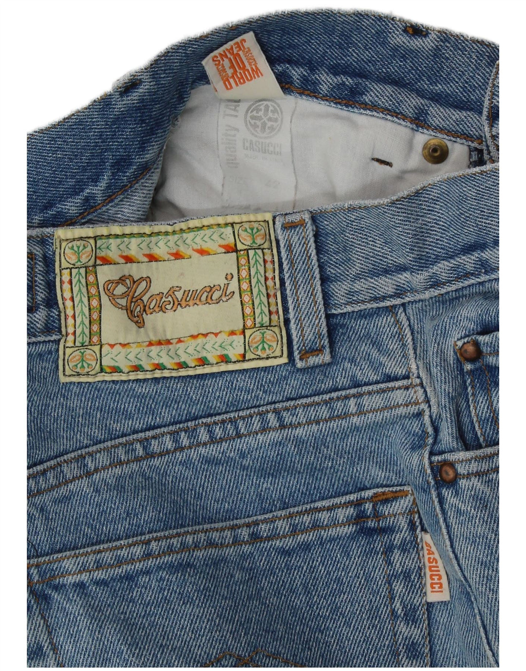 CASUCCI Crop Γυναικείο Ψηλόμεσο Τζιν IT 42 Medium W26 L23 Μπλε