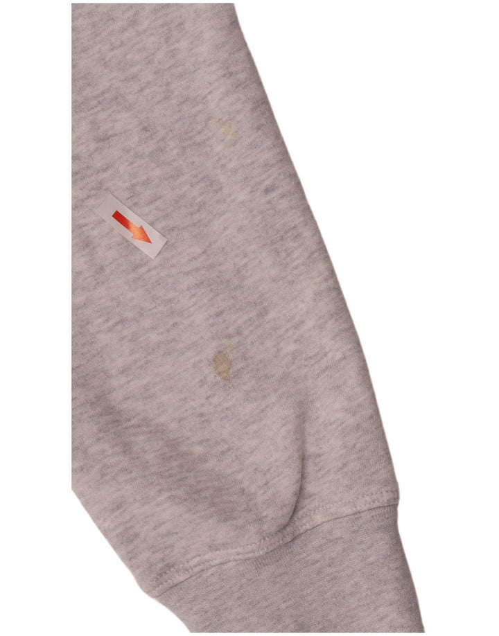 Γυναικεία φούτερ Nike Crop γραφικά Jumper UK 10 Small Grey Flecked