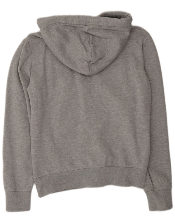 Ανδρικό πουλόβερ με κουκούλα με φερμουάρ Superdry Βαμβακερό μεσαίο γκρι