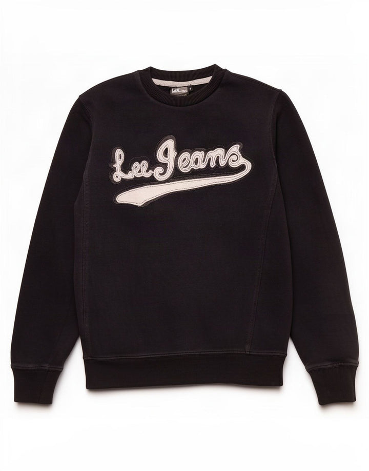 Ανδρικό γραφικό φούτερ Lee Jumper Μικρό μαύρο βαμβακερό