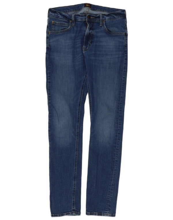 Lee Mens Luke Slim Jeans W31 L30 Blue Cotton