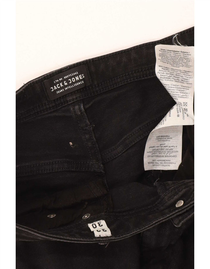 Jack & Jones Ανδρικό Τζιν GLENN Slim W32 L30 Μαύρο βαμβακερό