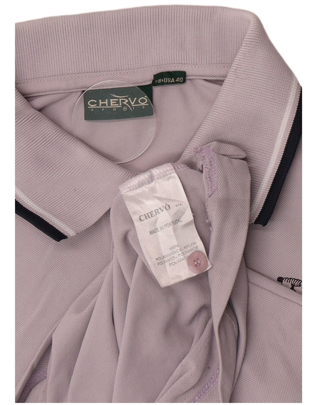 Ανδρικό μπλουζάκι πόλο Chervo UK 40 Medium Purple Polyamide