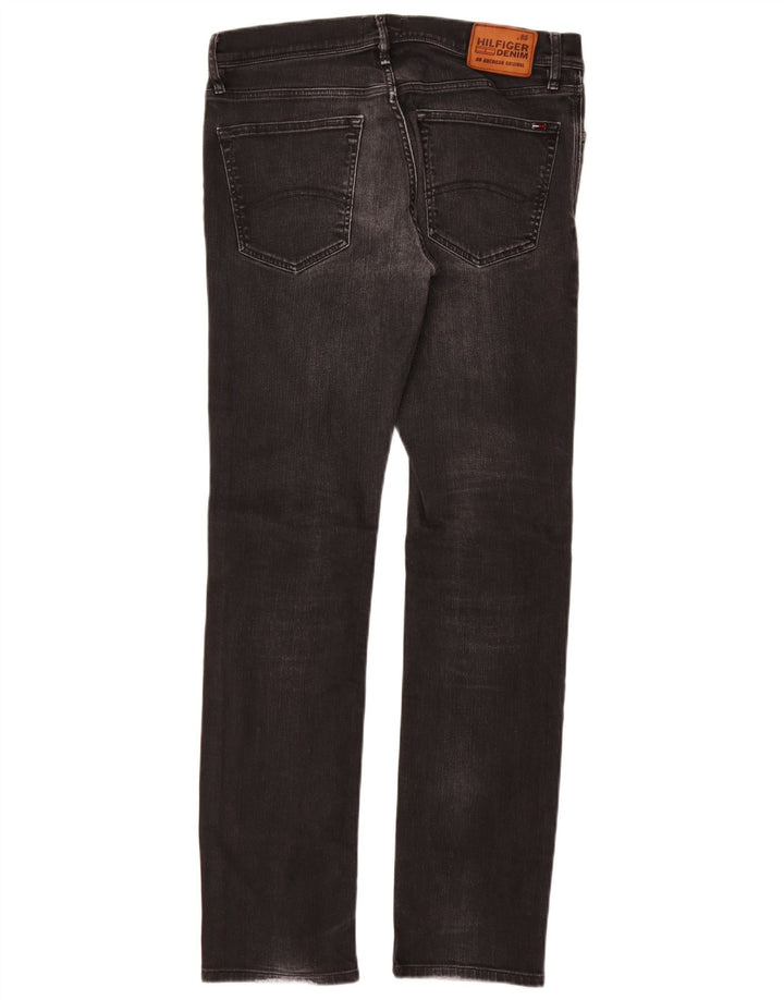 Tommy Hilfiger Ανδρικό Slim Jeans W32 L34 Μαύρο βαμβακερό