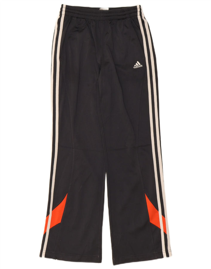 ADIDAS Boys Tracksuit Trousers 11-12 Years  Grey Colourblock Polyester