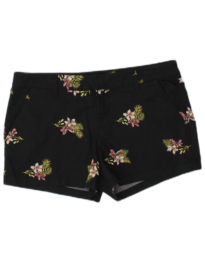 Γυναικείο σορτς Chino VOLCOM W29 Μεσαίο μαύρο φλοράλ βαμβακερό