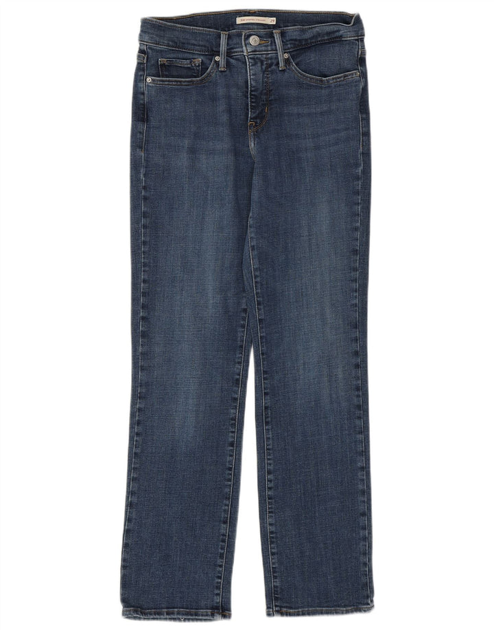 Levi's Womens 314 Shaping Straight Jeans W29 L27 Μπλε βαμβακερό
