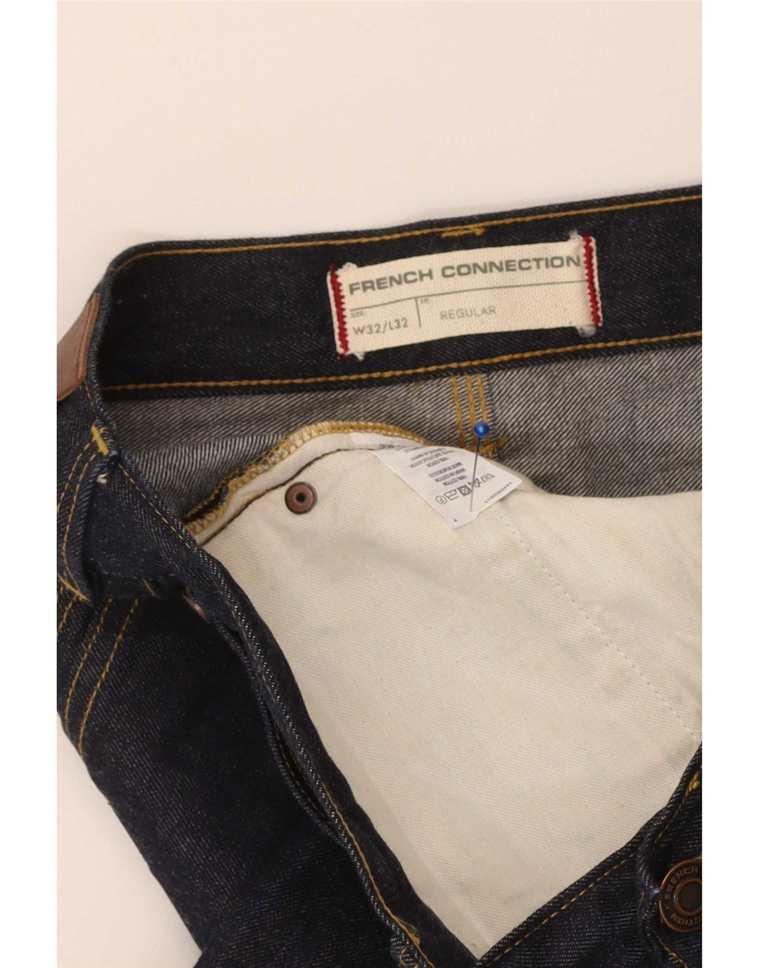 Γαλλικό Connection Ανδρικό κανονικό τζιν ίσιο W32 L32 Navy Blue Cotton
