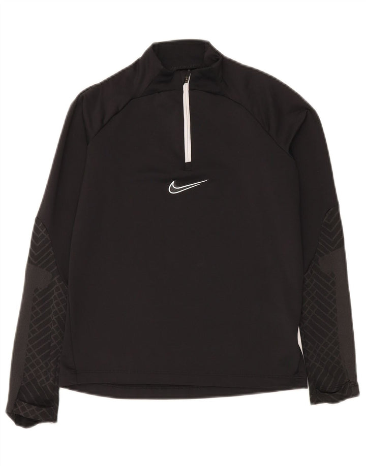 Φόρμα Nike Boys Dri Fit Slim πουλόβερ φόρμα 10-11 ετών Μεσαίο μαύρο