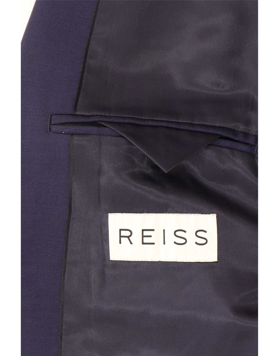 Reiss Ανδρικό σακάκι σακάκι με 1 κουμπί UK 38 Medium Navy Blue Wool