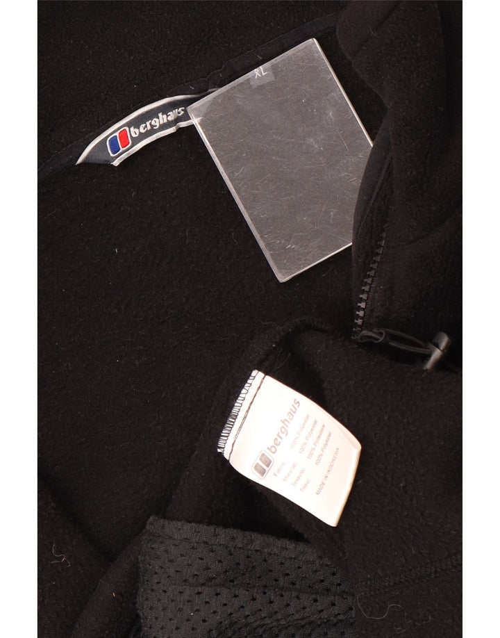 BERGHAUS Ανδρικό μπουφάν Fleece UK 42 XL Μαύρο Πολυεστέρας