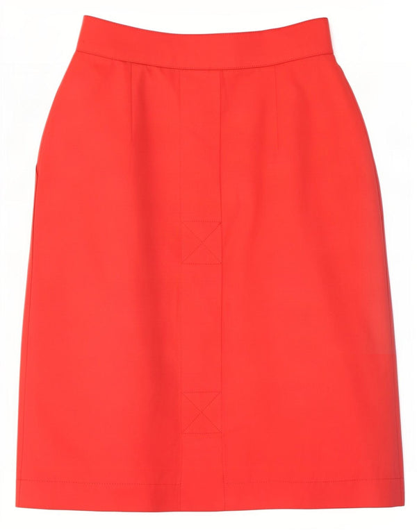 Genny Γυναικεία Midi Φούστα IT 40 Small W26 Pink Cotton