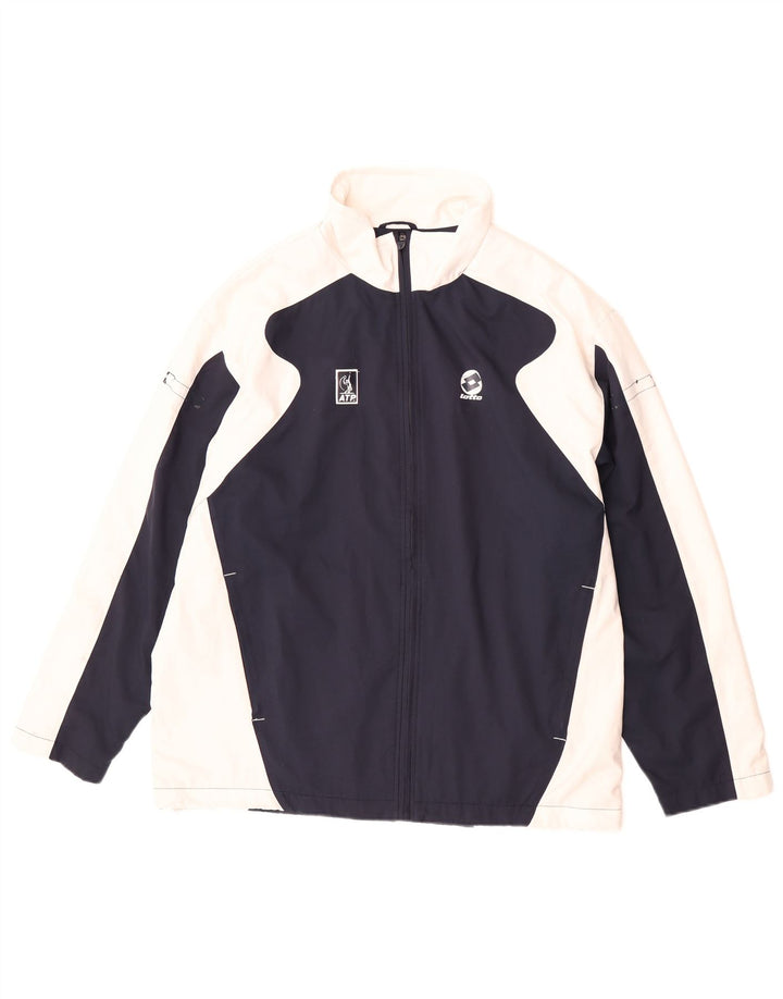 Ανδρική αθλητική φόρμα Lotto Top Jacket Large Navy Blue Colourblock Polyester
