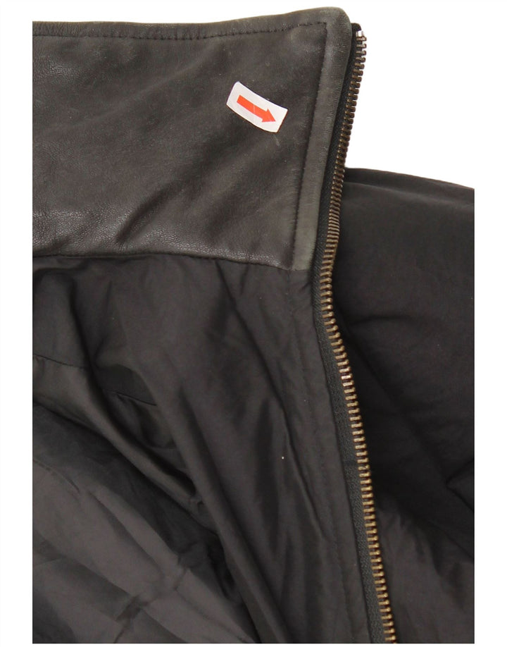 Vintage Γυναικείο Αντιανεμικό Μπουφάν IT 48 XL Μαύρο Πολυεστέρας