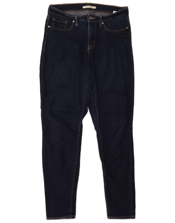 Levi's Womens 311 Shaping Skinny Jeans W29 L30 Navy Blue Cotton