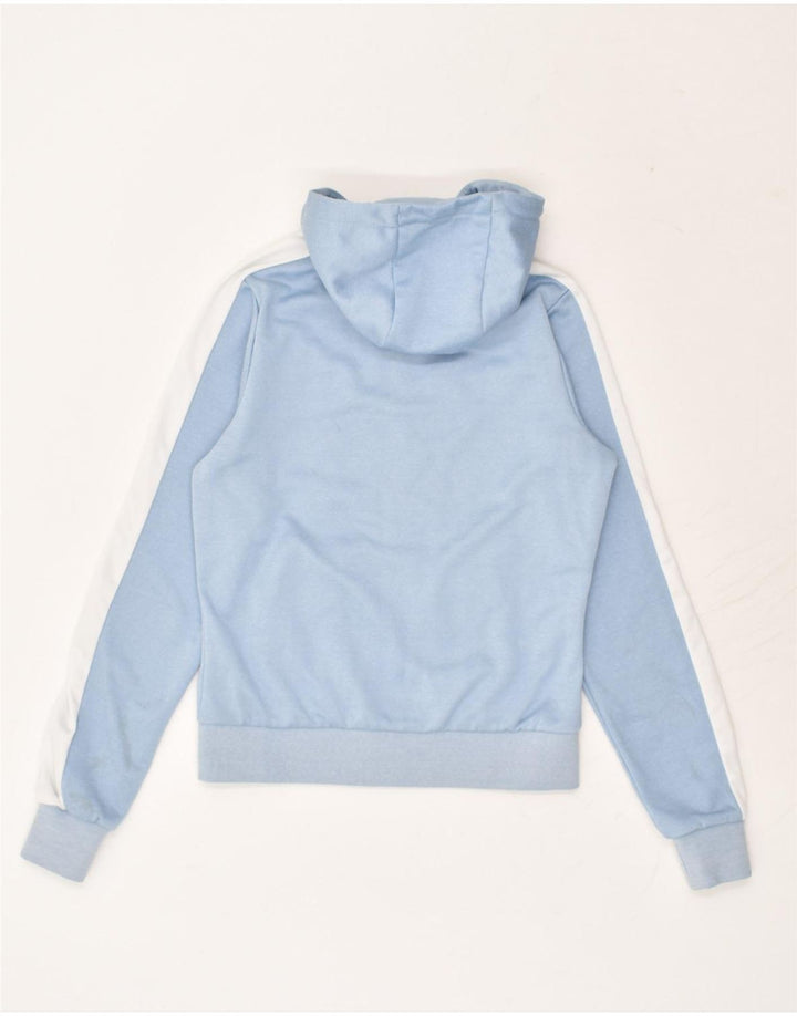 ELLESSE Womens Zip Hoodie Sweater US 6 Medium Blue Polyester | Vintage Ellesse | Thrift | Second-Hand Ellesse | Used Clothing | Messina Hembry 