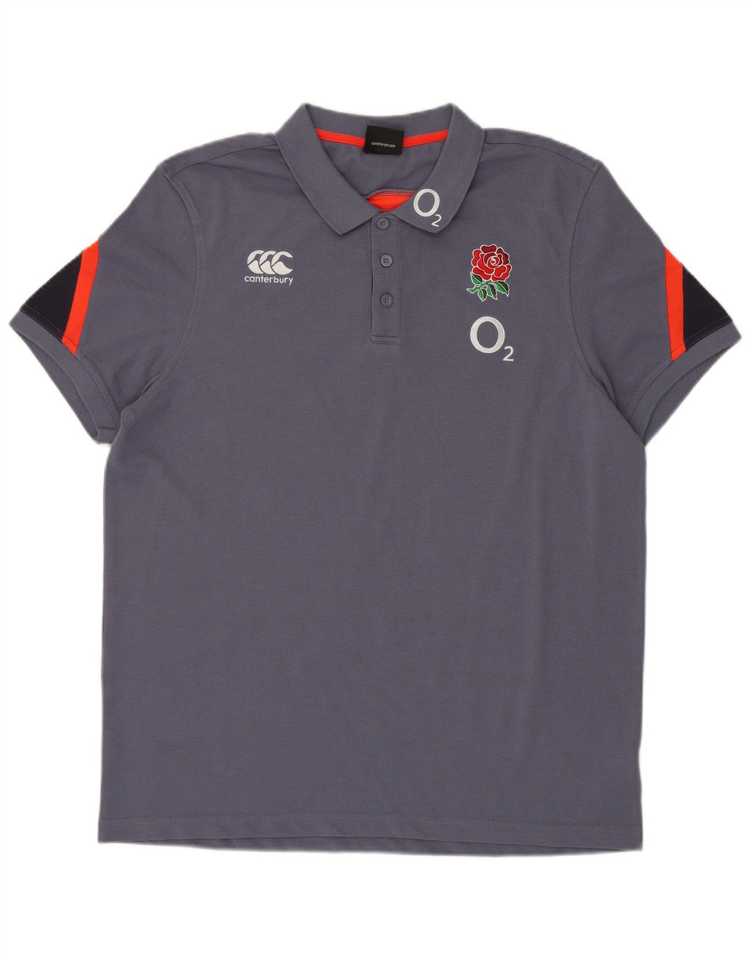 Ανδρικό γραφικό πόλο μπλουζάκι CANTERBURY XL Navy Blue Colorblock Πολυεστέρας