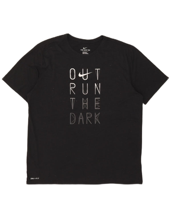 Ανδρικό T-Shirt Nike με γραφικό Dri Fit Top XL μαύρο πολυεστέρα