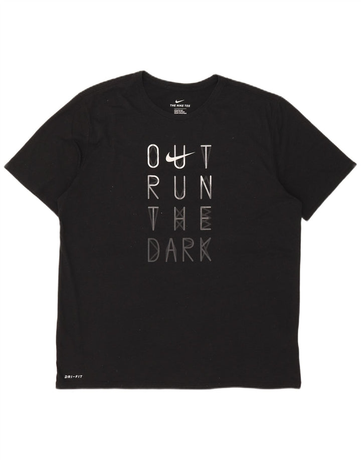 Ανδρικό T-Shirt Nike με γραφικό Dri Fit Top XL μαύρο πολυεστέρα