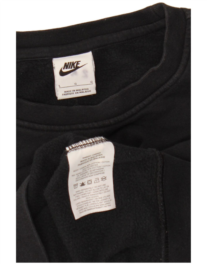Γυναικείο φούτερ Nike Jumper UK 16 μεγάλο μαύρο βαμβακερό
