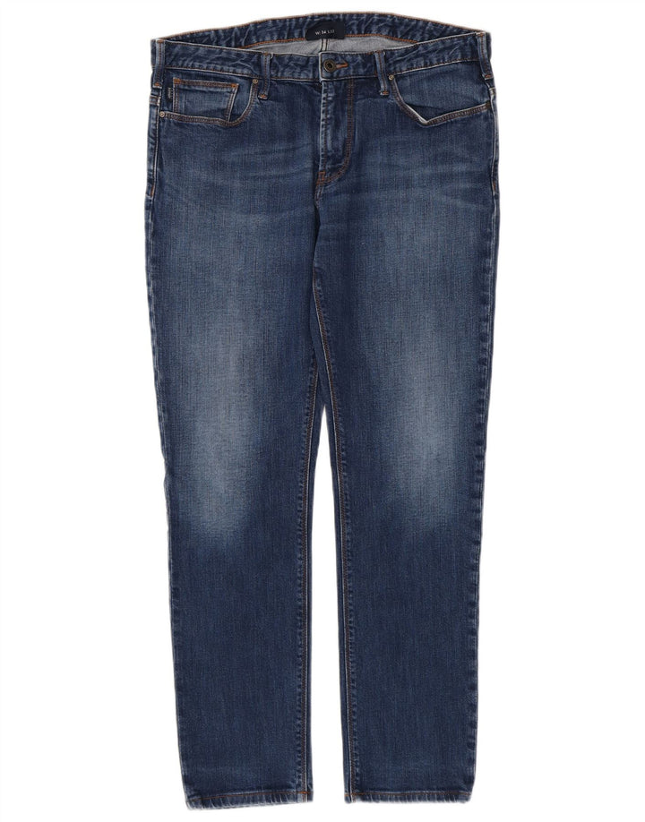 ARMANI Γυναικείο Slim Jeans W34 L29 Μπλε Βαμβακερό