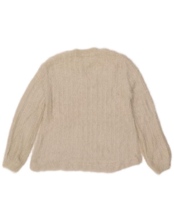 Πουλόβερ Zara Girls Crew Neck Jumper 11-12 Years Off White