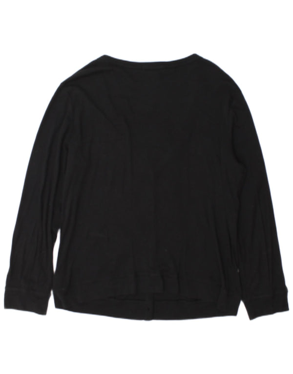 Ralph Lauren Womens Cardigan Sweater UK 18 XL Navy Blue Cotton
