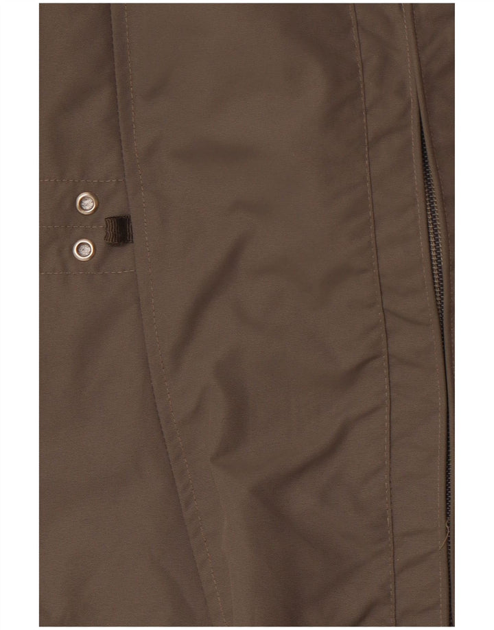 BRUGI Γυναικείο μπουφάν βροχής με κουκούλα UK 18 XL Grey Polyamide