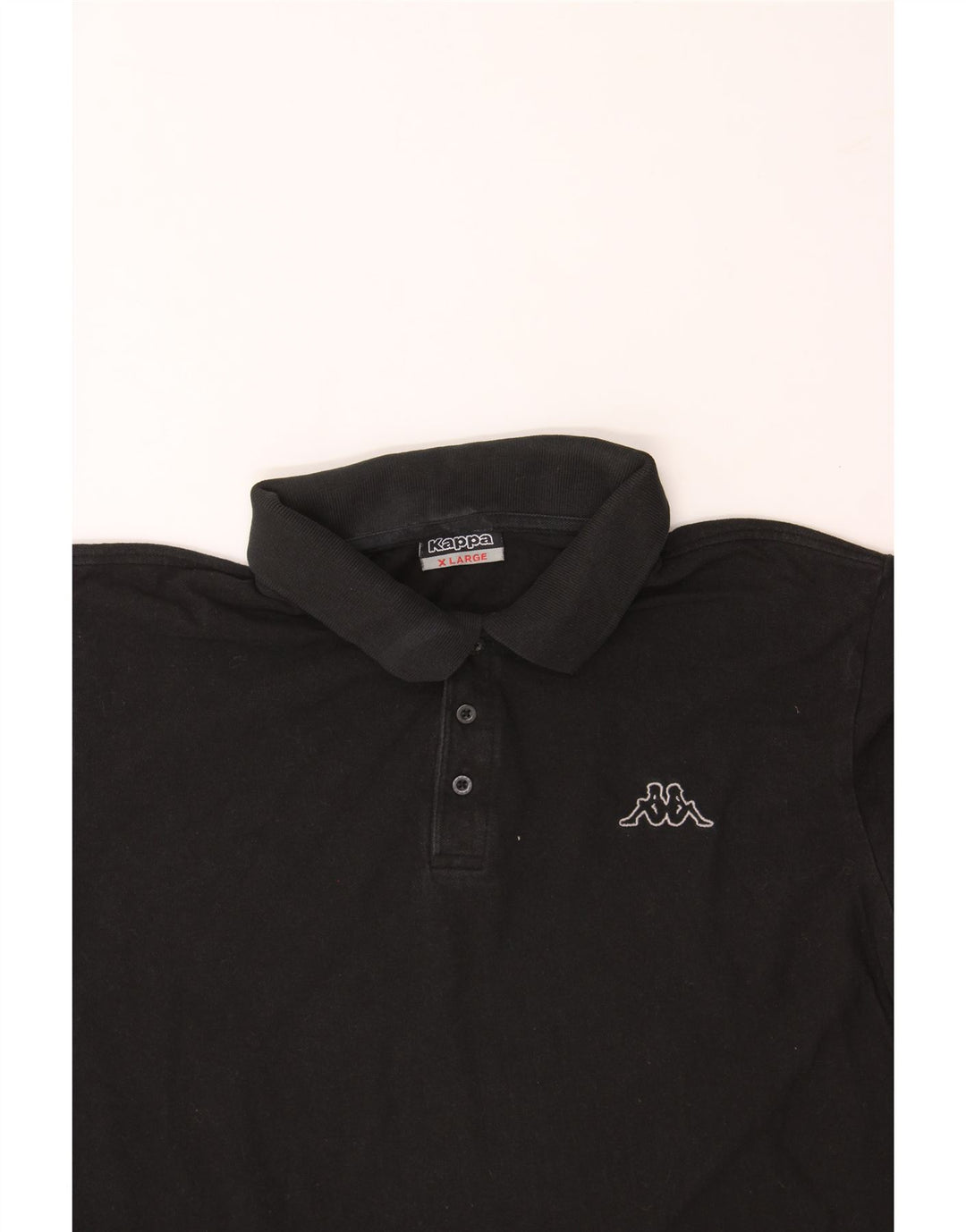 KAPPA Mens Polo Shirt XL Black Cotton Vintage Kappa and Second-Hand Kappa from Messina Hembry 