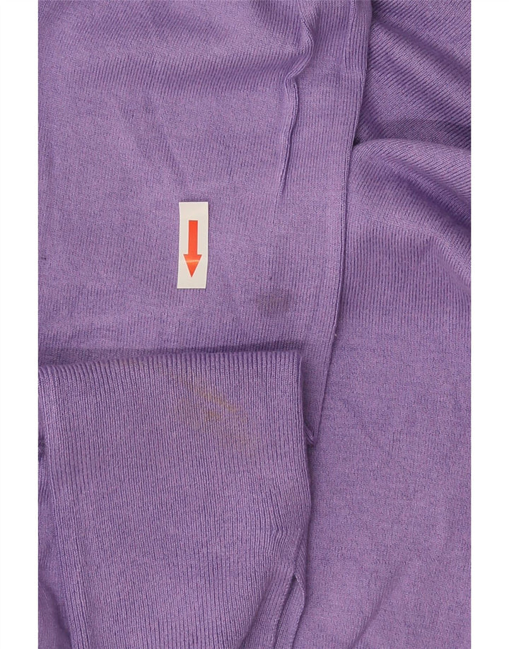 Zara Γυναικείο πουλόβερ με λαιμό χελώνα UK 12 Medium Purple