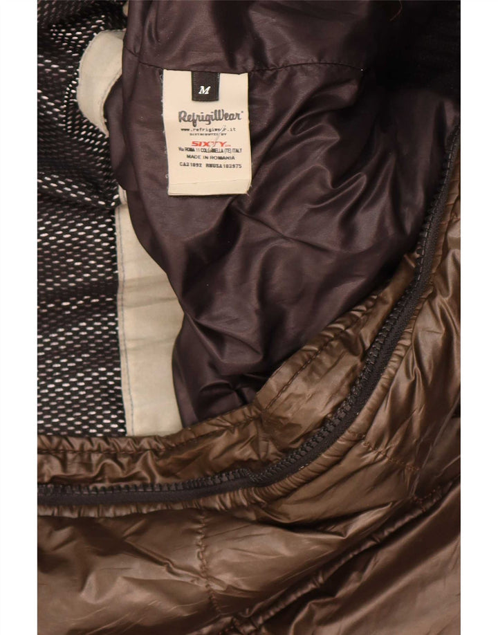 Refrigiwear Ανδρικό μπουφάν με κουκούλα Sixty UK 38 μεσαίο καφέ πολυεστέρας