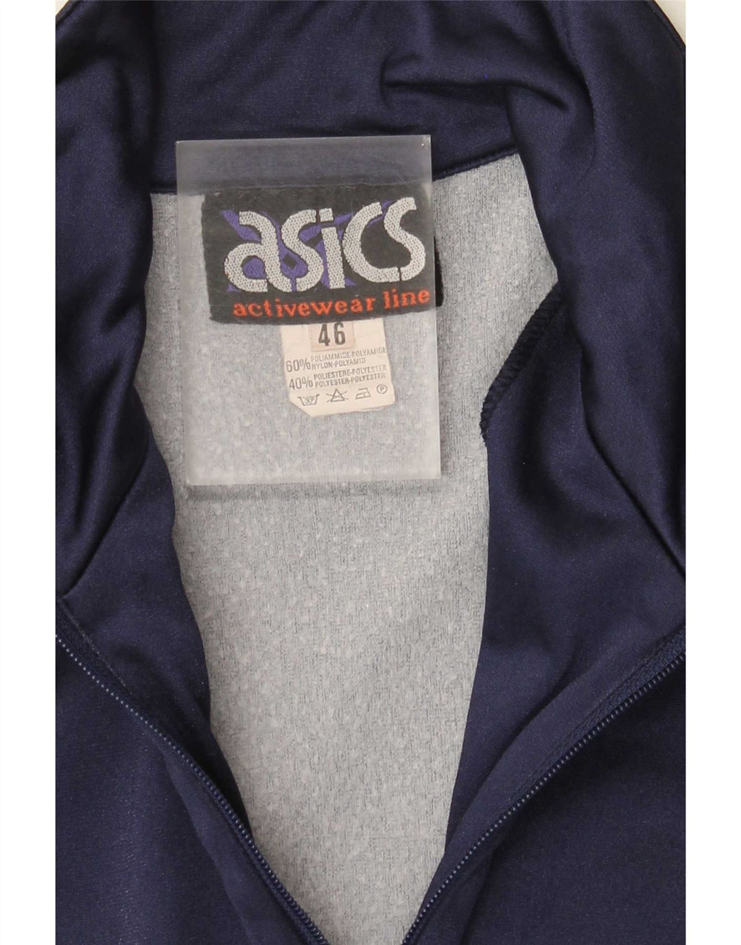 Ανδρική φόρμα γυμναστικής γραφικής Asics Top Jacket IT 46 Small Navy Blue Colourblock