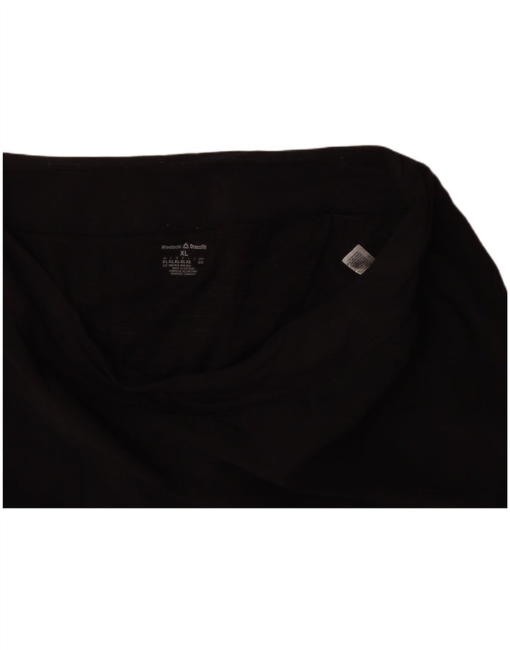 Γυναικείο αθλητικό σορτς REEBOK UK 20/22 XL μαύρο πολυεστέρα