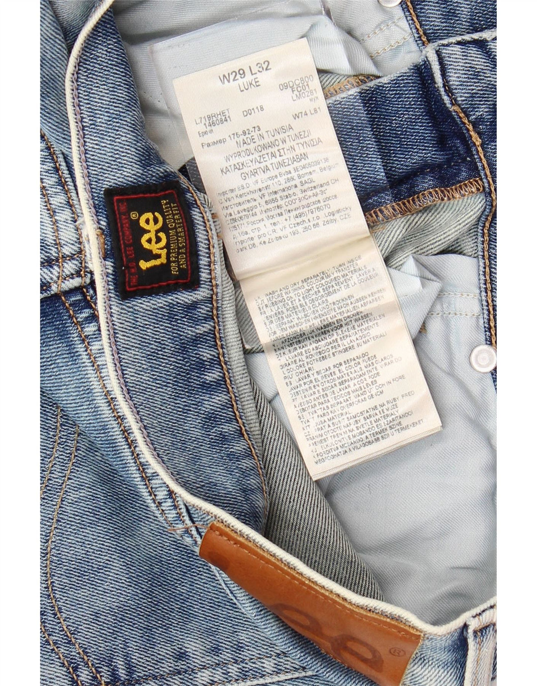 Ανδρικό τζιν LEE Luke Skinny W29 L32 Μπλε βαμβακερό