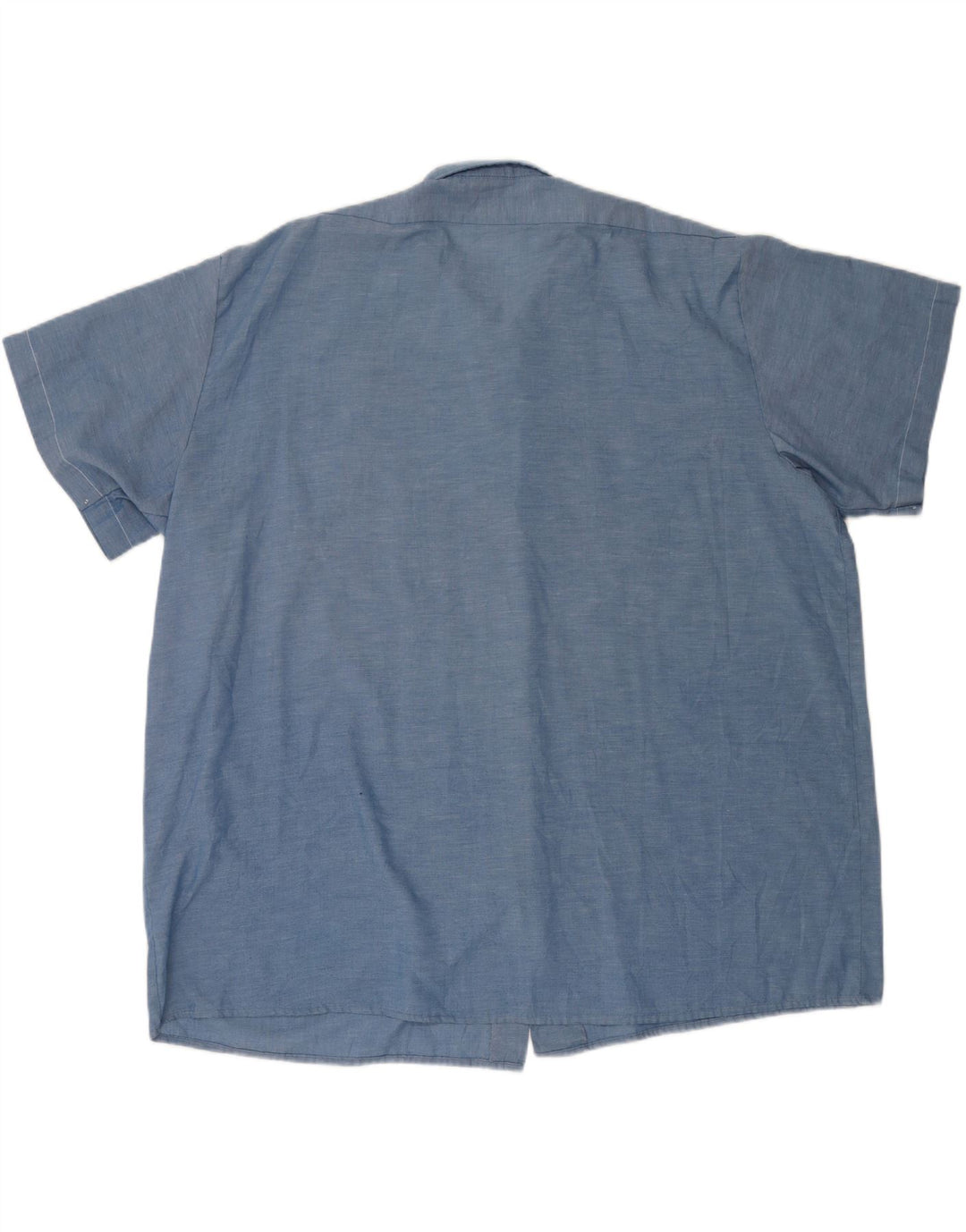 Ανδρικό κοντομάνικο πουκάμισο Dickies 4XL μπλε πολυεστέρα