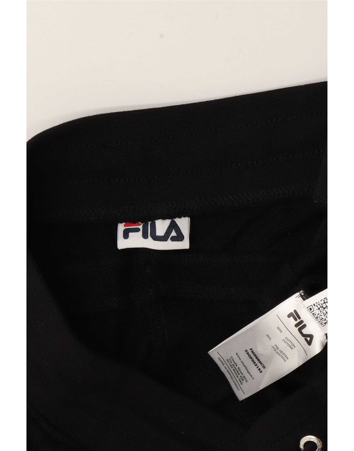 Ανδρική αθλητική φόρμα Fila, μεσαίο μαύρο βαμβακερό