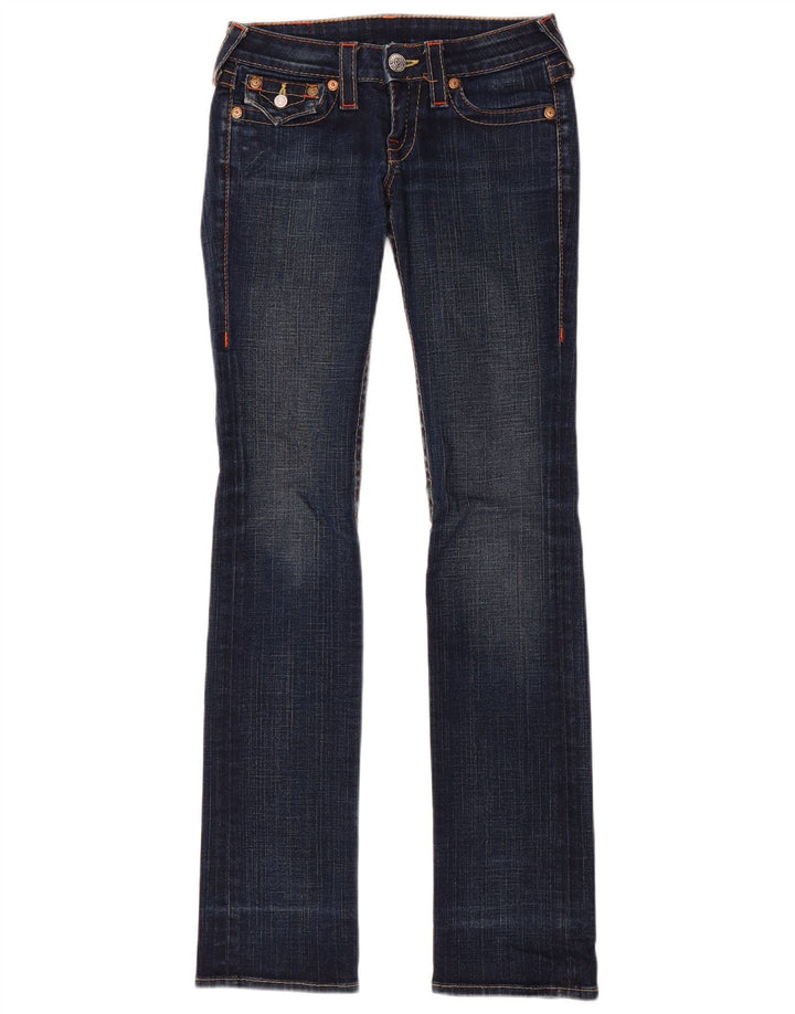 True Religion Γυναικείο Slim Bootcut Jeans W24 L33 Μπλε βαμβακερό
