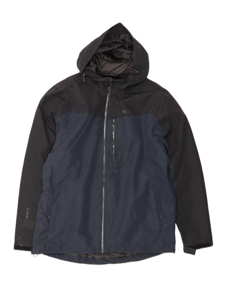 Ανδρικό μπουφάν βροχής Mountain Warehouse UK 40 Large Navy Blue Colourblock
