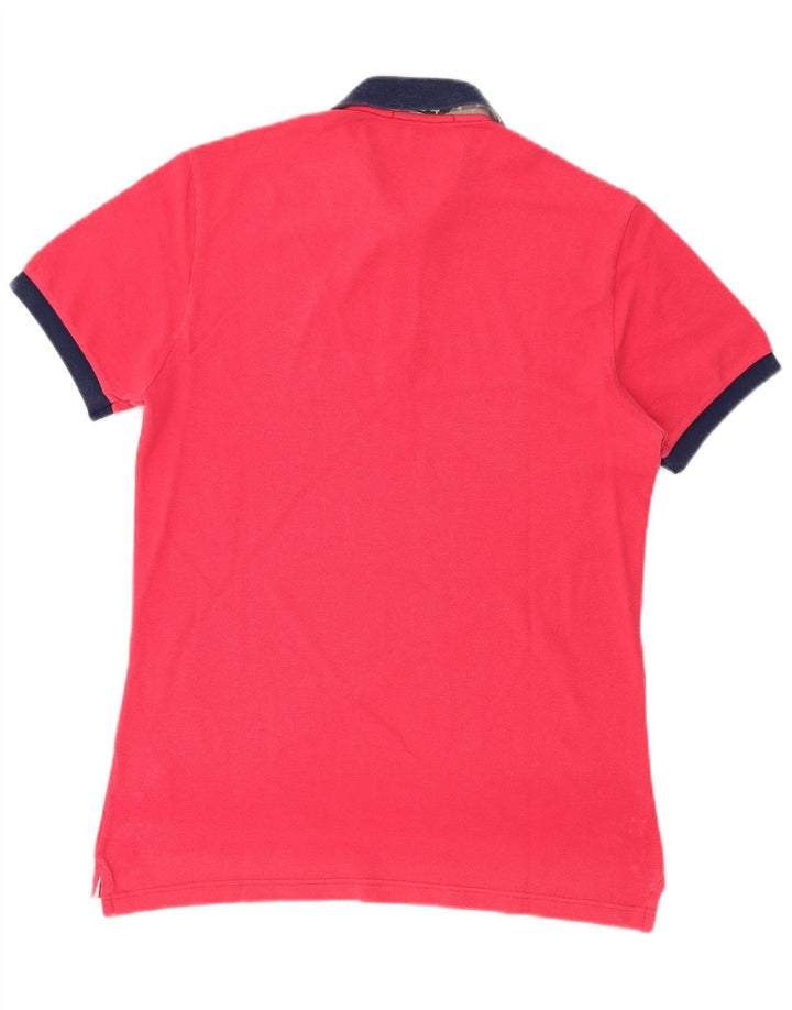 FRED PERRY Mens Polo Shirt Medium Pink Cotton