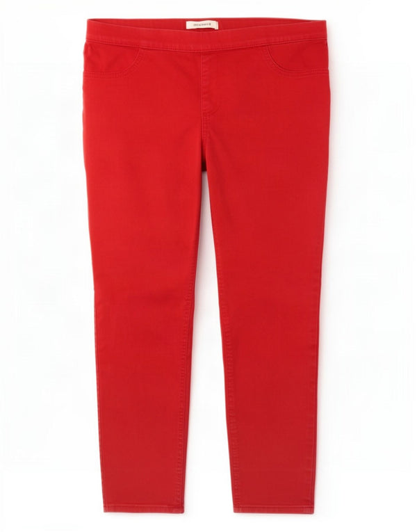Marks & Spencer Γυναικεία Jegging Τζιν UK 14 Large W32 L24 Red Cotton
